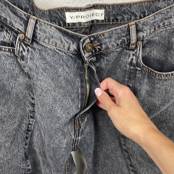 Y/Project Evergreen Wire Seam Detailed Jeans Unisex Sz 36 - Picture 6 of 15